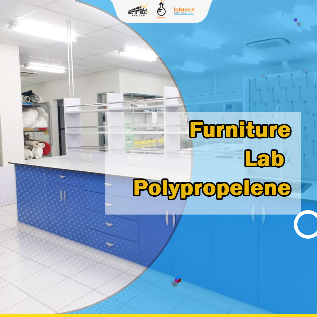 meja laboratorium bahan polypropelene dari Furniture Lab Indonesia