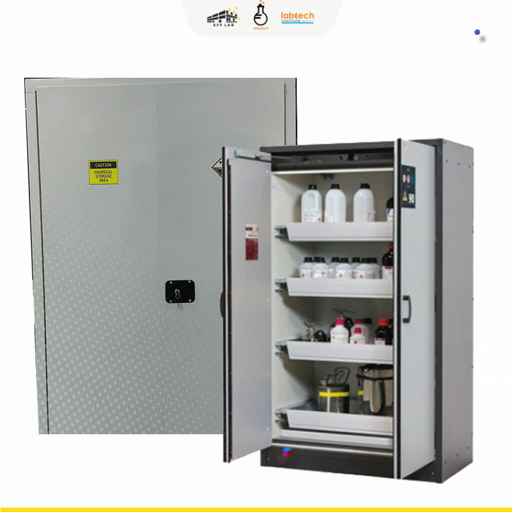 lemari bahan kimia laboratorium modern anti korosi