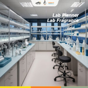 Lab planner lab fragrance untuk desain ruang mixing parfum