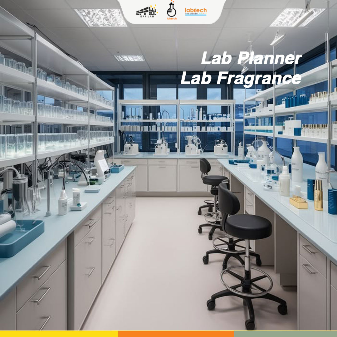 Lab planner lab fragrance untuk desain ruang mixing parfum