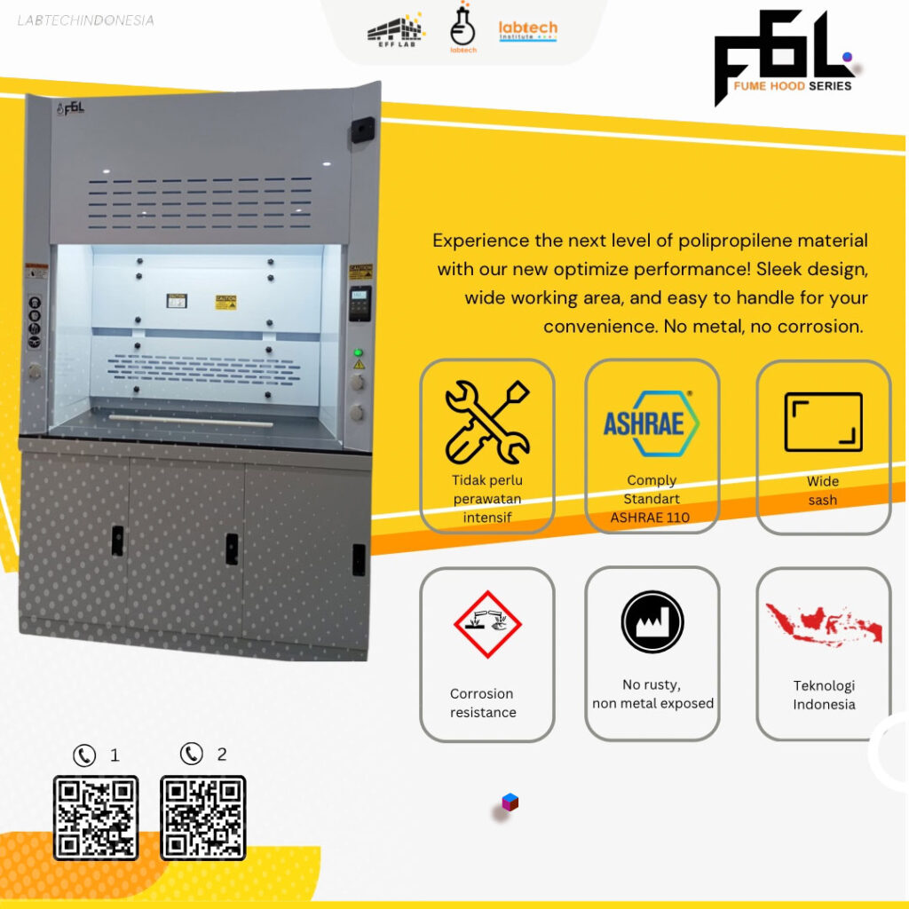 jual fume hood polypropylene untuk laboratorium kimia