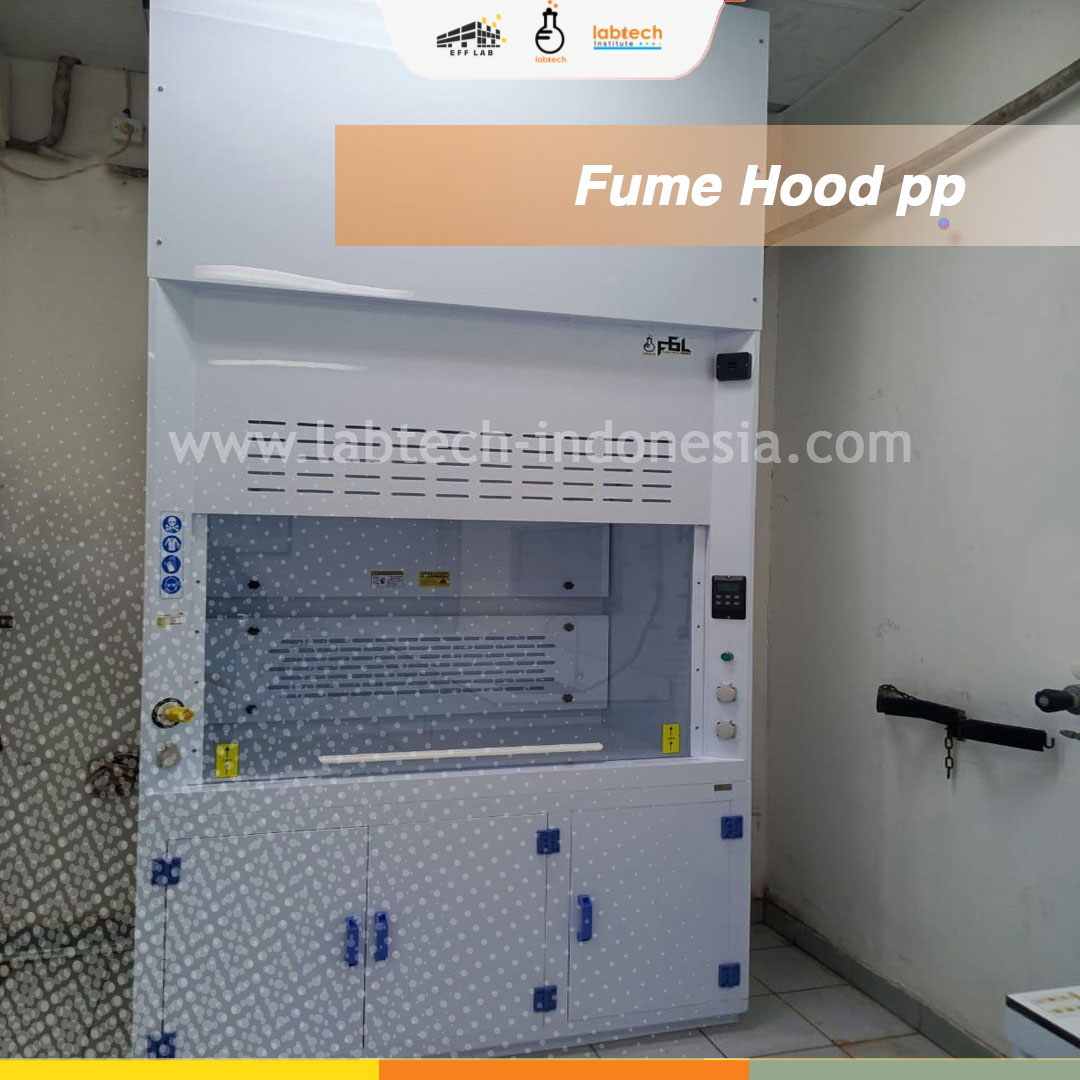 Fume Hood PP Polypropylene untuk laboratorium kimia