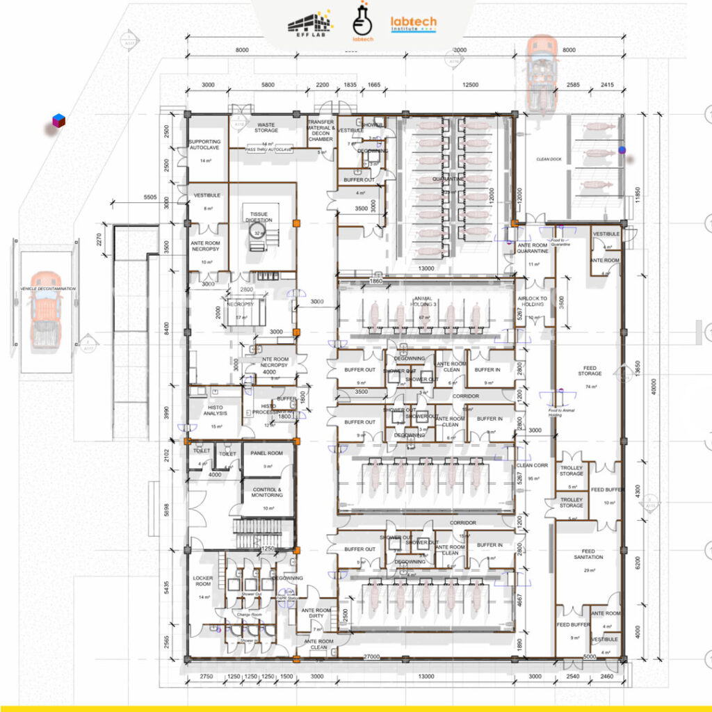 Blueprint rancangan detail engineering design laboratorium penelitian berstandar ISO