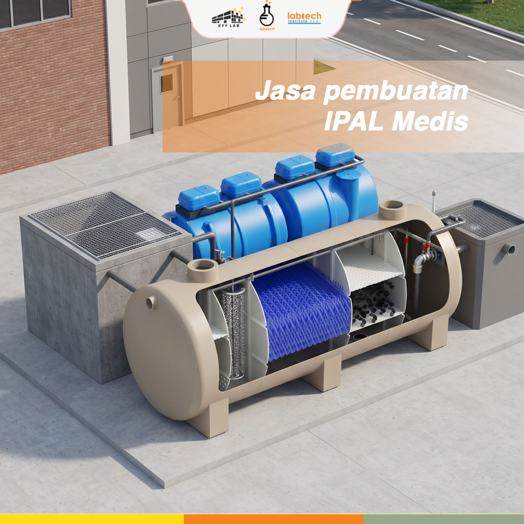Tangki biofilter fibreglass untuk pengolahan limbah medis